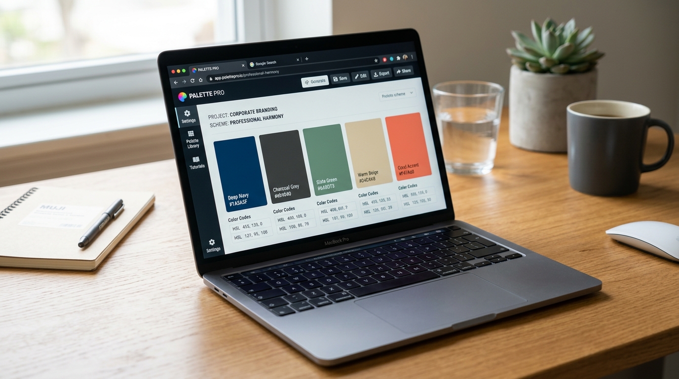 PPT 색상 구성 관련 이미지