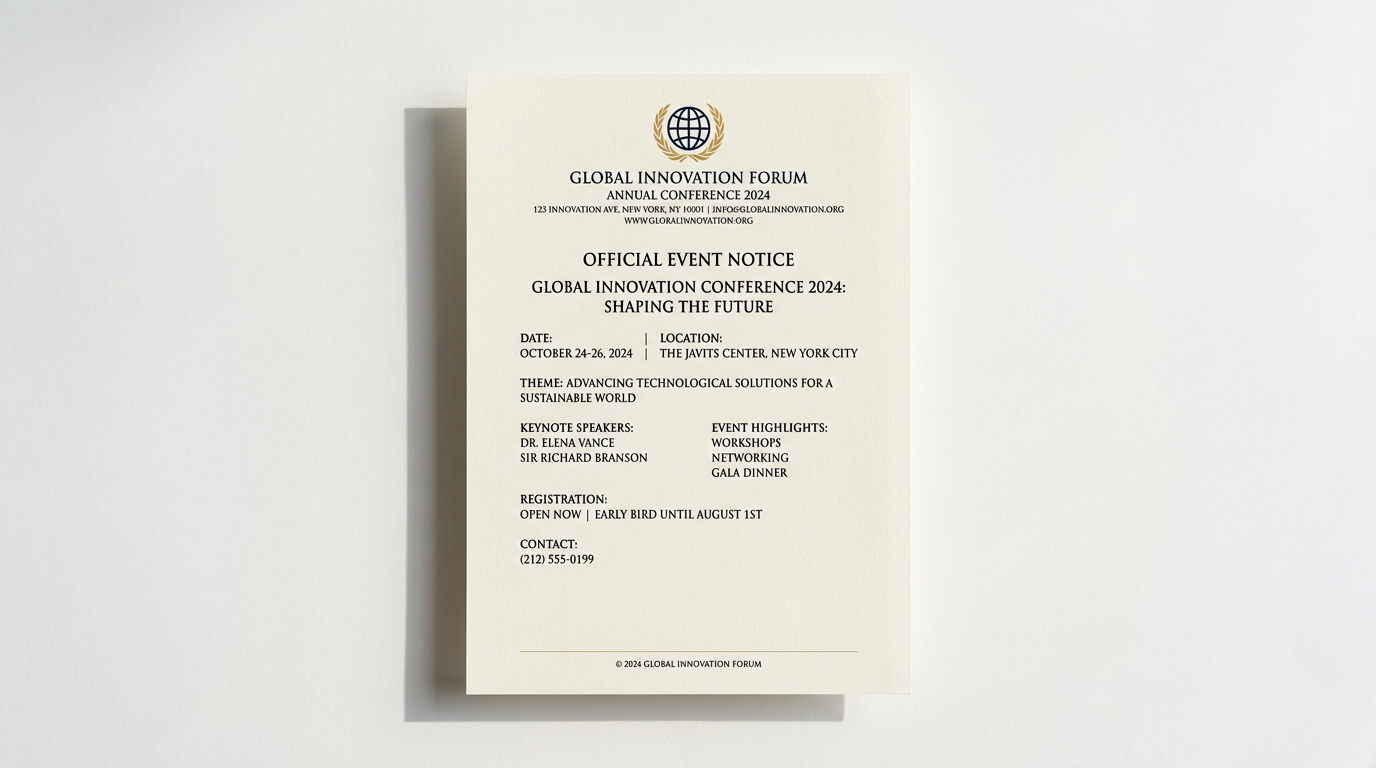 행사 안내문 템플릿 관련 이미지