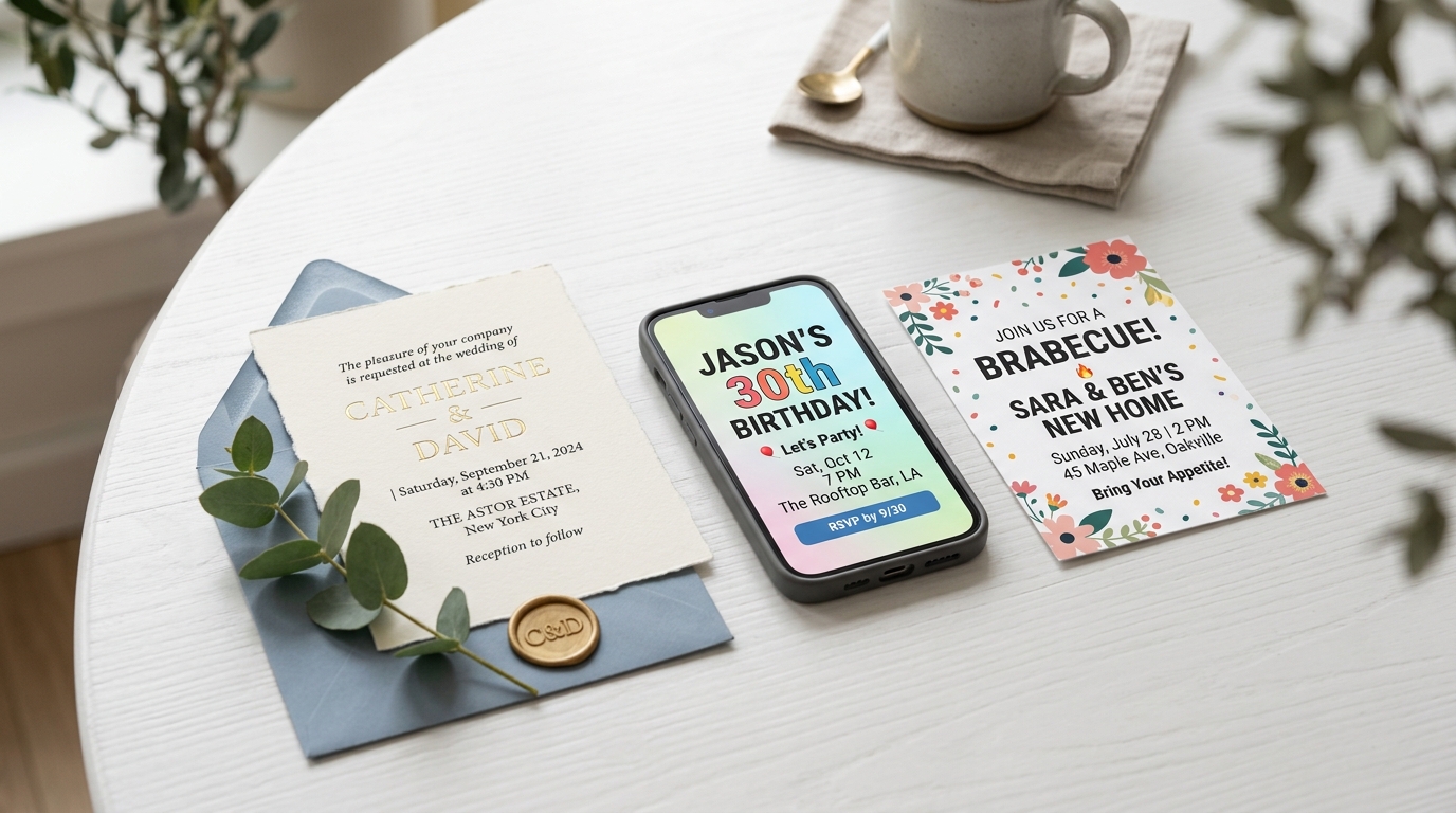 초청장 디자인 관련 이미지