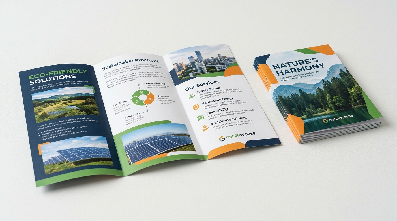 리플렛 디자인 이미지